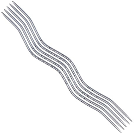 Sparpaket 3 Sets (2,0 mm 2,5 mm und 3.0 mm) Addi CrasySnake Strumpfstricknadeln 15 cm, Aluminium Nadelspiel zum Socken stricken