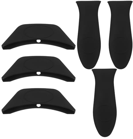 IMIKEYA 6 Pezzi di Manico per pentola Calda: Manico per pentola in Silicone, Copri-Impugnatura per Padella Anti-scottatura, Accessori Termici per Cucina Domestica, Padella Wok e Piastra.