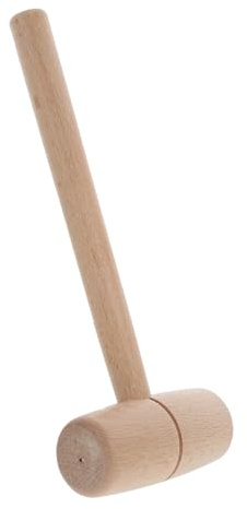 BAZEITFLOW Beechwood Carving Mallet Small Wooden Hammer for Woodworking and DIY Projects Precision Handcrafted Woodworking Tool for Crafting and Detailed Wood Crafts