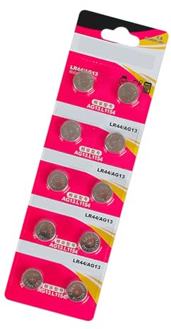 KACCDE 10 pilas AG13 para reloj, compatibilidad multidispositivo, fiabilidad, pilas de botón LR44 para batería de reloj electrónico