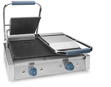 LACOR 69167 - Plancha Grill Doble, 4400 W | Asados y a la plancha uniformes; diseñado para acompañarte en tus preparaciones diarias con comodidad y buen resultado