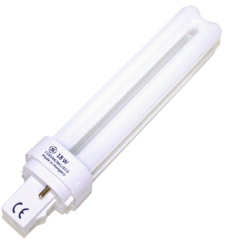 GE Lighting Energy Smart CFL 97580 18-Watt, 1250-Lumen Double Biax Light Bulb with G24D-2 Base, 10-Pack