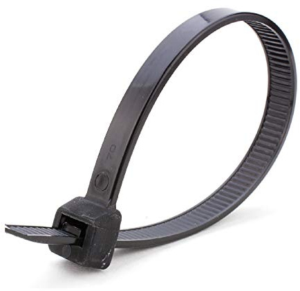 10 x Black Long Cable Ties 780mm x 9mm / Nylon Heavy Duty Wide Zip Tie