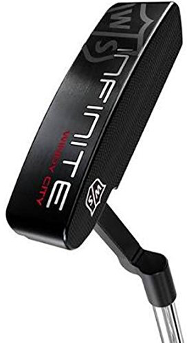 Wilson Herren Putter Windy City, Stahlschaft, Mlh, 34'' Infinite, Black, MLH, WGW90300L34