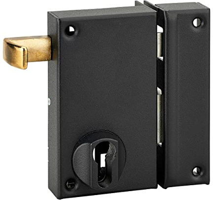 THIRARD 00089010 - Caja Cp con tirada 75 x 130 mm derecha - Tiro recto - Cerraduras apliques - Aplique vertical - Fácil de usar Mecanismo de 2 vueltas