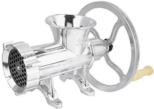 Deryang Manual Meat Grinder, Stainless Steel, Grinding, Mincing, Restaurant Kitchen for Home Commercial