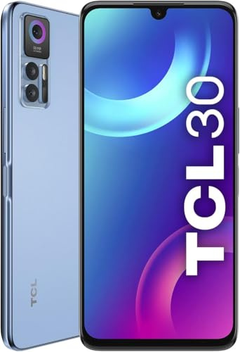 TCL Mobile 30 - Smartphone Dual Sim, Display 6.7 AMOLED FULL HD+, 64 GB, 4GB RAM, Tripla Camera da 50 Mpx, Android 12, Batteria 5000 mAh, Muse Blue [Italia]
