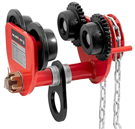 Steinberg Systems SBS-RT-2000C Rollfahrwerk 2.000 kg Flanschbereich 90-135 mm Krankatze Laufkatze Handfahrwerk