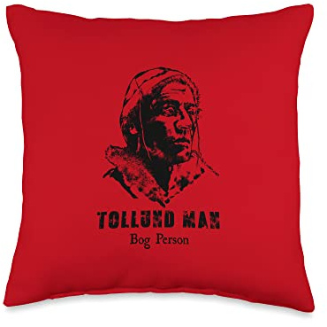 Tollund Man Bog Body Mummy Scandinavia Jutland Denmark Peat Throw Pillow