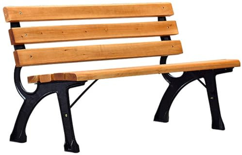 AZHANGYB Gartenbank, Parkbank Metallbank Bank FüR Garten 2-Sitzer Sitzbank GartenmöBel Metall Nostalgische Friesenbank Rost Gartendeko Deko Outdoor (180X58X76cm)