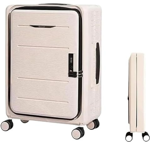 ASHSDI Maleta Cabina Maletas Plegables Carro Ajustable Equipaje De Mano Maleta Portátil Abierta Frontal Maletas de Viaje Cabina (Color : C, Size : 20 Inch)