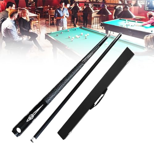 Billardqueue Carbon Schaft American Nine Ball Billard Queue mit Ahornbutt inklusive Stocktasche für Snooker und Chinesisches Billard - 1/2-teiliger Queue