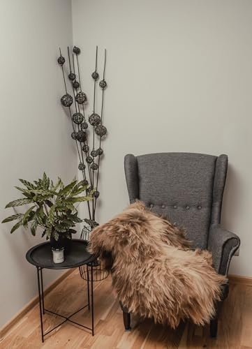 Tannery Sheepskin Amazing Schaffell Natürliche Braun isländische Teppiche, Schafsleder Bereich, Teppich, Teppiche Lange Wolle (ca.90cm)