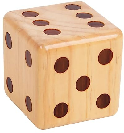 Dado Gioco in Legno 6 Facce, Angoli Arrotondati, Kaki | Grandi Dadi, Dadi da Gioco di Legno, Dado Gigante Legno, Dadi da Gioco, Decorazioni Scuola