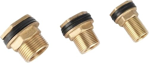 JNHGSHUAISDF Hose connector Water tube jointer, Garden Pipe Joint 1/2 3/4 1 Male Thread To 3/8 1/2 3/4 Female Thread Brass Tank Pipe Adapters Water Gas Connector Adapter(3/4)