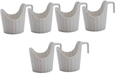 OFFIGAM 6 Piezas Soporte para Tazas Desechables Anticalorías Color Gris Portavasos para Café y para Hogar y Oficina