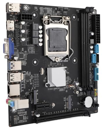 VBESTLIFE B85M Motherboard, LGA1150 Socket DDR3 M.2 NGFF per CPU di 4a Generazione I5 I5 I3, con Uscita VGA 1080p