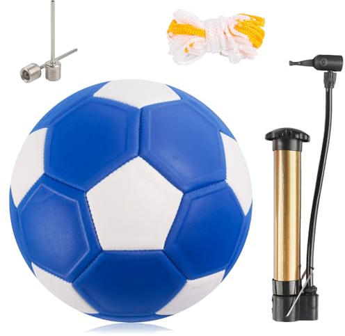 Clvsyh Pallone Da Calcio A Curva 20cm, Calcio Flessibile Per Bambini, Pallone Da Calcio Leggero Con Pompa, Pallone A Effetto, Regalo Per Bambini Di 6-12 Anni Che Amano Il Calcio