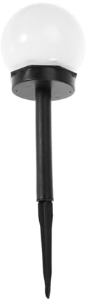 COLLBATH Lampada da Giardino Solare Sfera Rotonda Luce Esterno con Punta da Terra Illuminazione LED per Prato Sentieri e Patio Energia Solare Integrata Facile Installazione