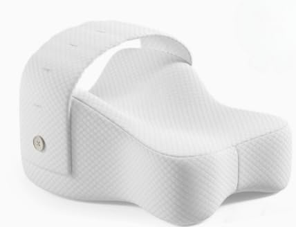 PORFOYO Almohada para rodillas, cojín de apoyo para la rodilla, almohada para las piernas para dormir, extraíble y lavable, almohada para dormir de lado, correa ajustable, espuma viscoelástica