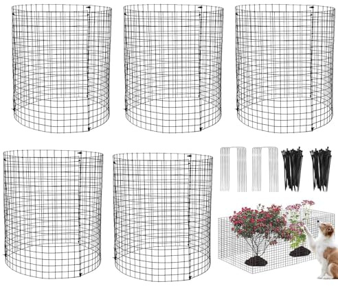 Trädgårdsklockor – trådskydd 30 x 30 cm, skyddande järntrådbur, rådjur och ekorrar resistent nät | Hållbar utomhusbarriär för tomatgrödor, jordgubbar och