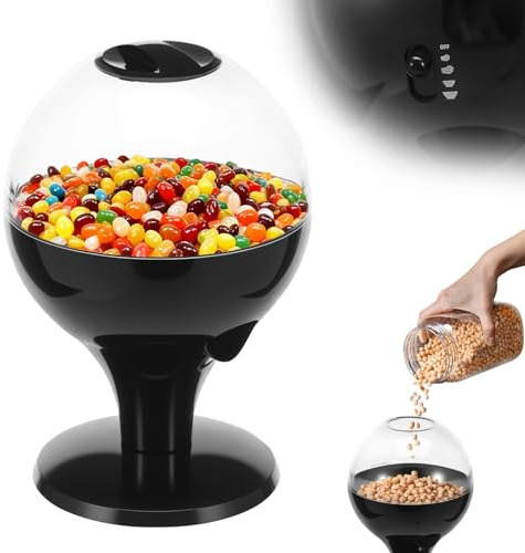 Ghshanog Automatic Candy Dispenser,Motion Sensor Sweet Dispenser,Battery Powered Bubble Gum Candy Gumball Machine, 1L Countertop Sweet Jar Fun Gift for Office, Party, and Home Use