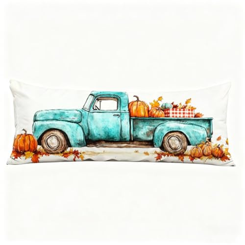 Taie Oreiller Bleu Oreiller de Corps Voiture Taie de Traversin 150 x 50 cm (Lot de 1) Coussin pour Dormeur Latéral, Impression Recto Verso Velour Taies D'oreillers pour Salon Lit Coussin Long H0-644