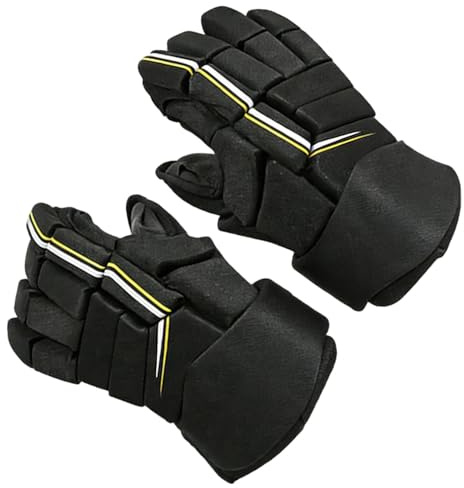 yeeplant Ishockeyhandskar för unga spelare, 10 tum/25,4 cm skyddsutrustning, skum med hög densitet, flexibel, vattentät och andningsbar för is/rulle/fälthockey