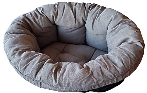 Ferplast Acolchado de Repuesto para casetas de Perros y Gatos, cojín Acolchado para caseta de plástico (no Incluido), Lavable, Ajustable 64 x 48 x h 25 cm, Talla XS Gris
