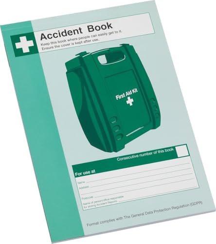 Safety First Aid Accident Book A5