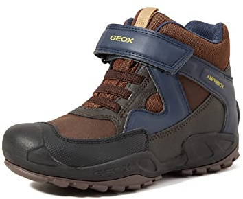 Geox Jungen J New Savage Boy B A Schuhe, Braun (Navy), Größe 35 EU
