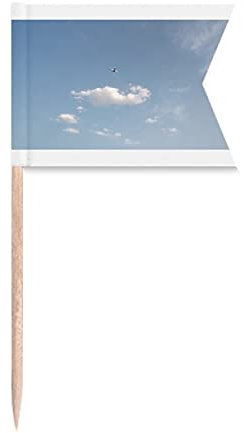 Cloud Air Plane Art Deco regalo de moda palillo de dientes banderas etiquetado para fiesta pastel comida queso