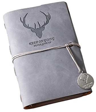 tooloflife 6-Ring-Notizbuchbinder, A6, PU-Leder, lose Blätter, Notizbuch, Einband, Executive-Konferenzmappe, Reisemappe, Ringbuch, Geschenk