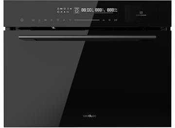 Cecotec Horno Microondas Integrable 60x45cm Bolero Hexa MWS704500 Glass Black. 3000W, 50L de Capacidad, 20 Funciones con Full Steam, Modo Eco, Defrost, Steam EasyClean, Electronic Timer