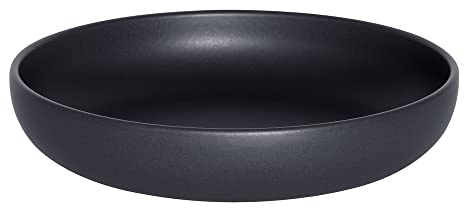 Table Passion - Assiette creuse Uno noir 22 cm (lot de 6)