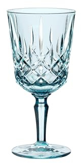 Spiegelau & Nachtmann Noblesse Colors Weingläser-Set, Aqua, 355 ml, 105219 | 2-teilig, Blaue Cocktailgläser/Weingläser, Kristallglas