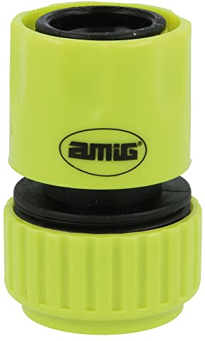 Amig - Raccord Rapide Pour Tuyau 3/4 | Avec Système D'Emboîtement Rapide | Connexion Rapide Et Facile Pour Tuyaux D'Arrosage | Plastique Abs | Vert Pistache
