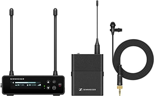 Sennheiser EW-DP ME2 SET (S7-10) Tragbares digitales UHF-Drahtlosmikrofonsystem mit ME2-Ansteckmikrofon mit Kugelcharakteristik - Schwarz (700015)