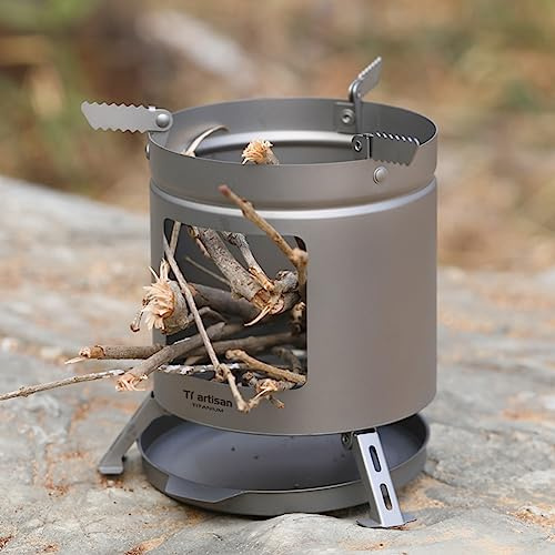 Titanium Wood Stove Outdoor Camping Picnic Backpacking Stove Cooking Stove