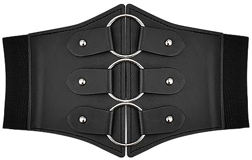 Doneboo Damen Dehnbarer Waspie Gürtel Figur Schmeichelter Elastischer Taillengürtel 17cm breiter Korsett Gürtel für Damen