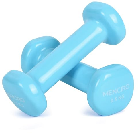MENCIRO Hanteln 2er Set für Männer und Frauen, 0.5KG Kurzhanteln Gewichte für Zuhause Fitnessstudio und Krafttraining