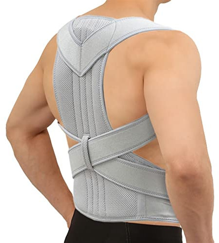Rückenkorrektur Haltungskorrektur Skoliose Rückenstütze Wirbelsäulenkorsett Schultertherapie Unterstützung Haltungskorrekturgürtel Orthopädische Rückengesundheit und Entspannung (Farbe: F, Größe: M)