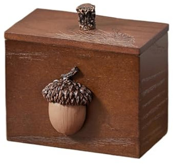 Dispensador de Palillos de Dientes Caja de palillos de dientes Retro, con tapa y compartimento, recipiente de almacenaje de bastoncillos, tarro de palillos for dientes de escritorio for el hogar Caja