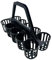 Glass and Bottle Basket Carrier with Handle in Black - 10 Compartment, Ideal for Pubs, Clubs, Hospitality.
