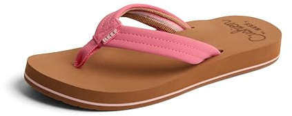 Reef WOMENS CUSHION BREEZE TAN/SMOOTHIE | Flip Flops, Padded Straps, Arch Support, Extra Cushion