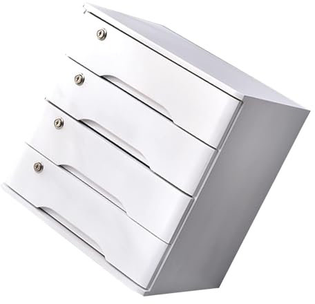 Aufbewahrungsbox aus Massivholz, flacher Aktenschrank, Schreibtisch-Aktenschrank, Holz-Schreibtisch-Schubladenschrank, Schreibtisch-Aufbewahrungsbox mit abschließbaren Schubladen,
