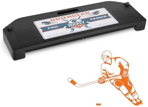 ORIENGEAR Hockey-Passer-Trainingshilfe, Hockey-Passer-Rebounder, 64 cm, zum Üben von Passen, Schießen, Schlägerhandhabung und One-Timer-Arbeit, langlebige Puck-Rebounder-Ausrüstung für alle