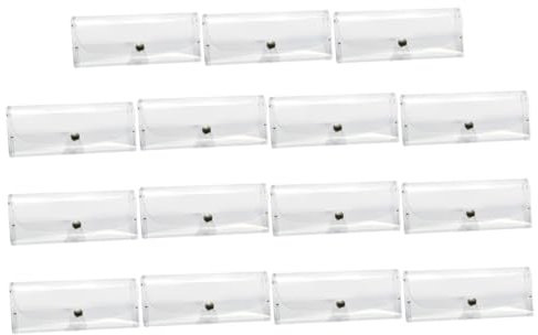 DEARMAMY 15 Stück Brillenetuis Hartschalen-brillenaufbewahrung Einfaches Design Leicht für Reisen und Aufbewahrung