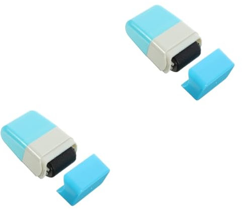 HONMEET 2pcs Convenient Roller Stamp for Household Use Secret Seal Roller Multi-Function Stamp for Privacy and Confidentiality