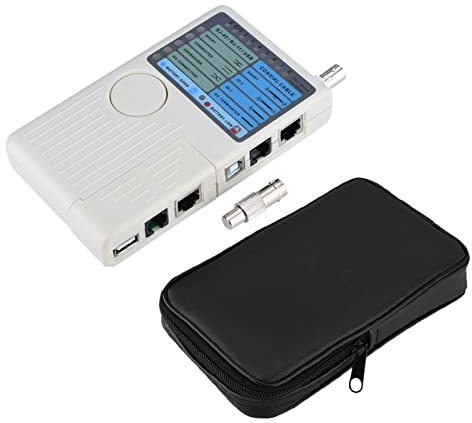 Coax Cable Tester, RJ45 Cable Tester Coaxial Tester Network Tester RJ45 / RJ11 / USB/BNC LAN Cable Tracker Detector
